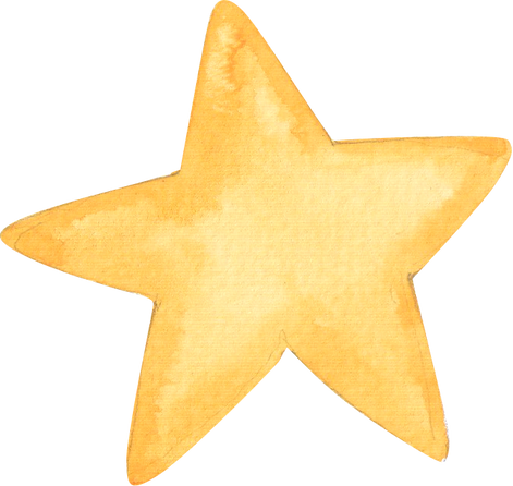 Watercolor Star Illustration 